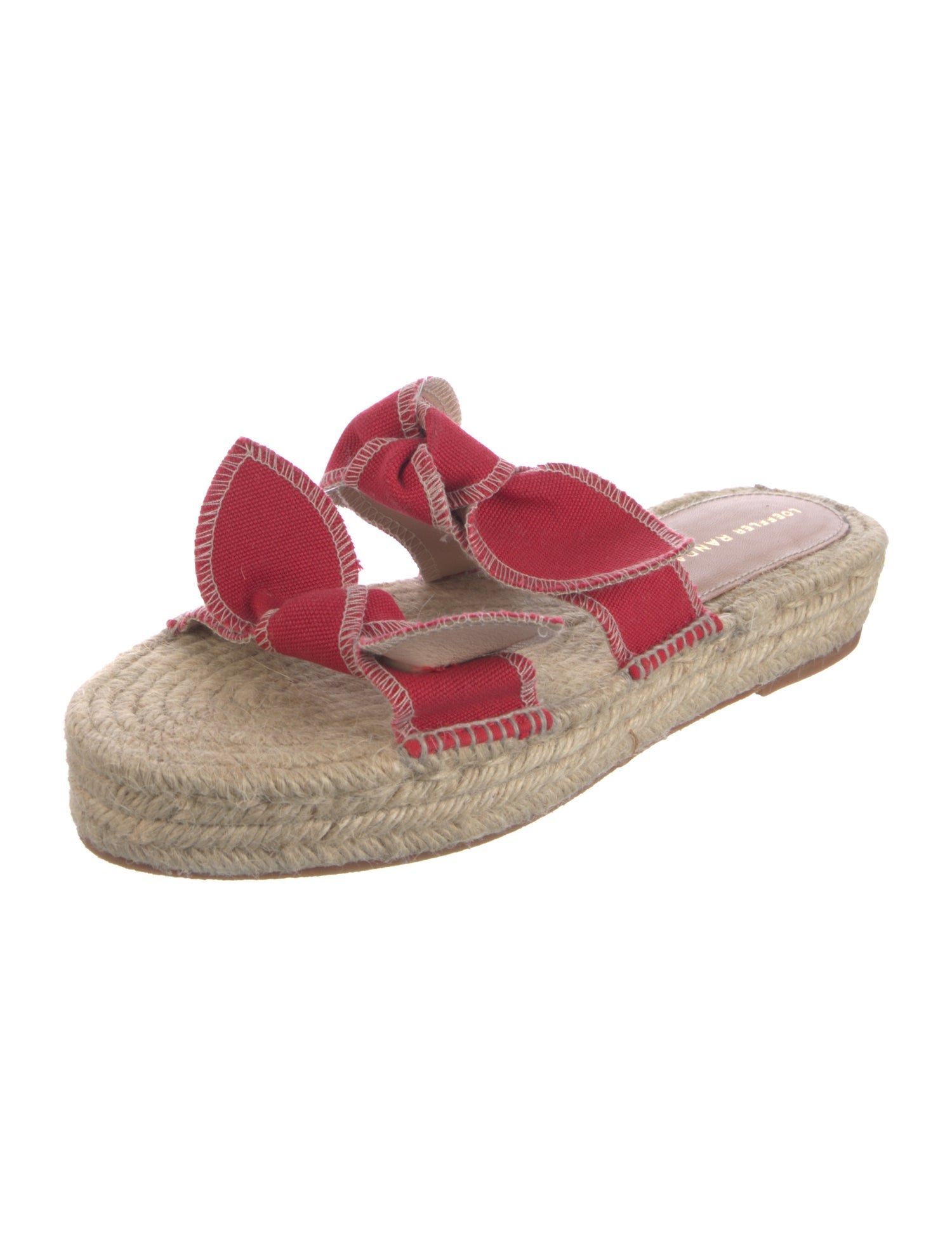 Loeffler Randall Canvas Bow Accents Espadrilles