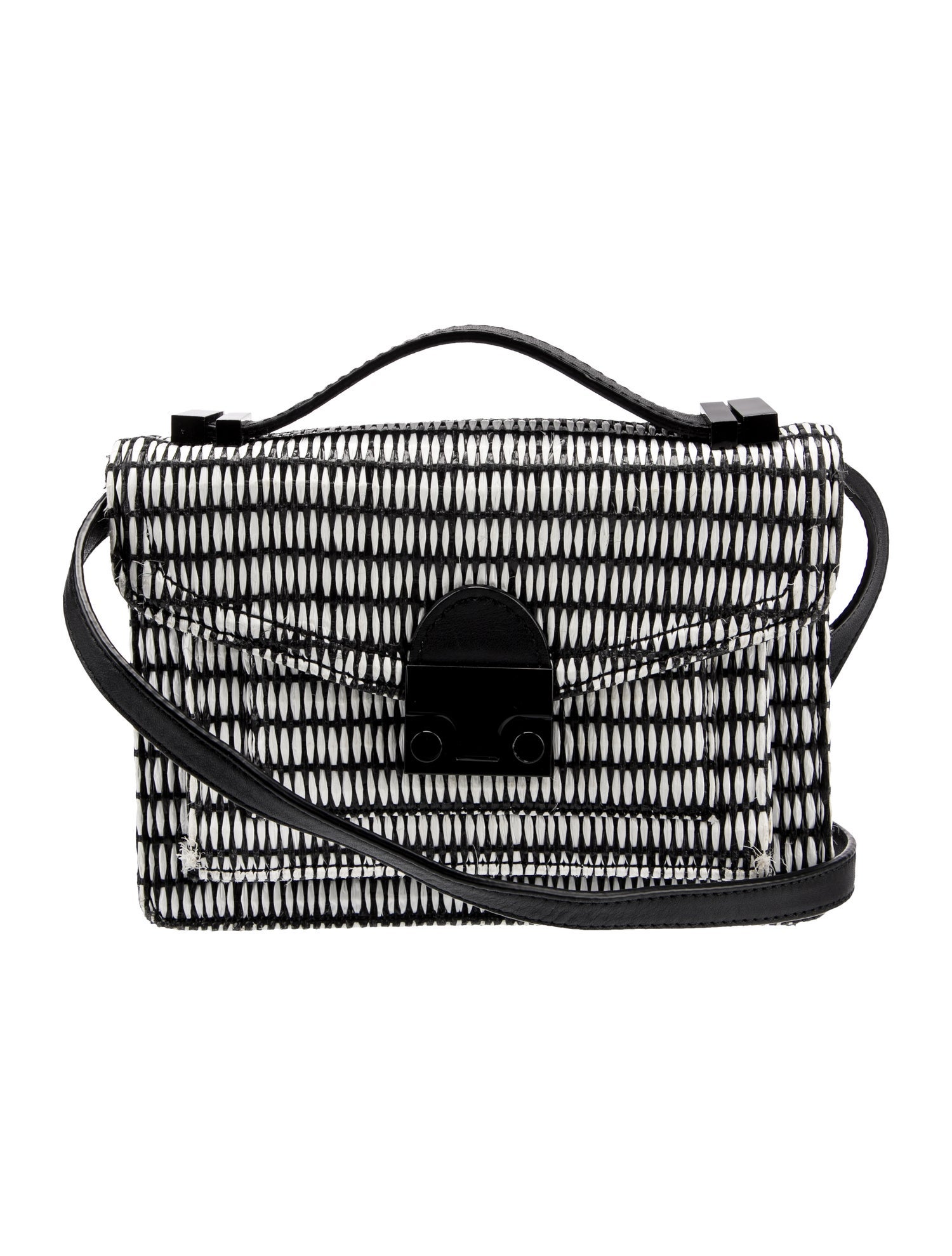 Loeffler Randall Straw Crossbody Bag