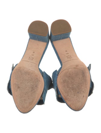 Loeffler Randall Ruffle Embellishment Slides