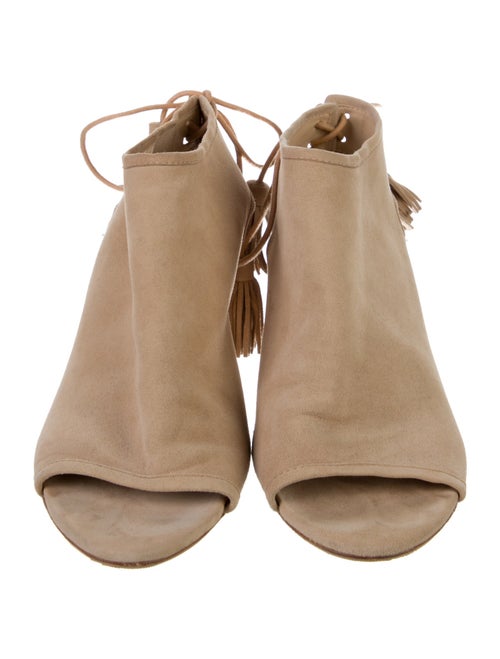 Loeffler Randall Suede Tassel Accents Mules