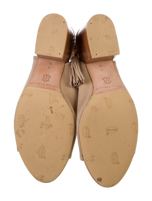 Loeffler Randall Suede Tassel Accents Mules