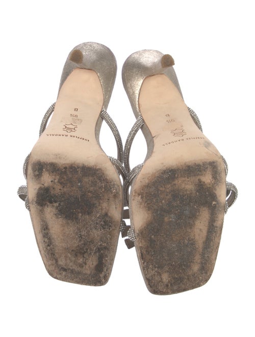 Loeffler Randall Suede Bow Accents Slides