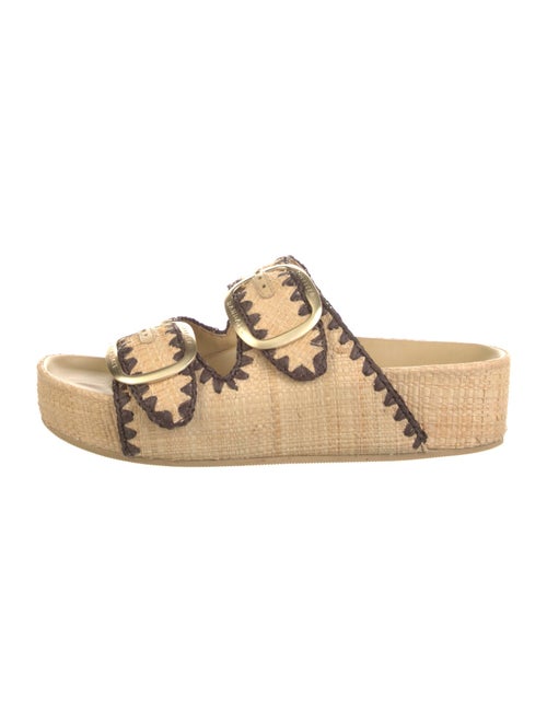 Loeffler Randall Straw Patterned Slides