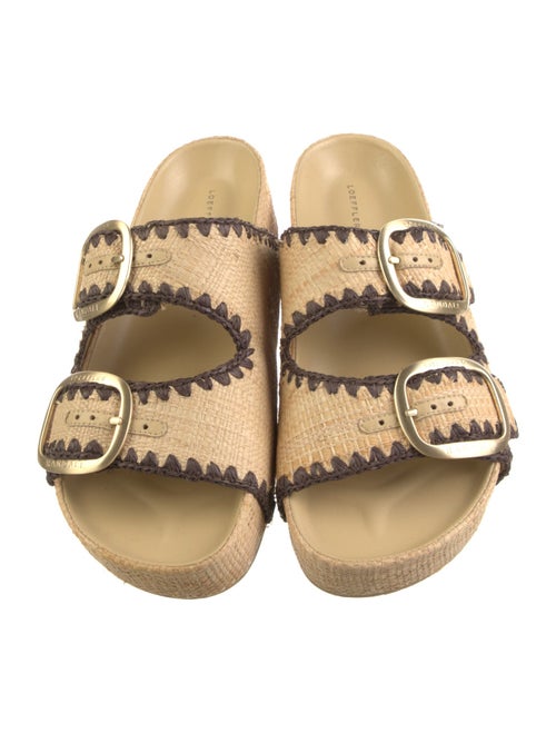 Loeffler Randall Straw Patterned Slides