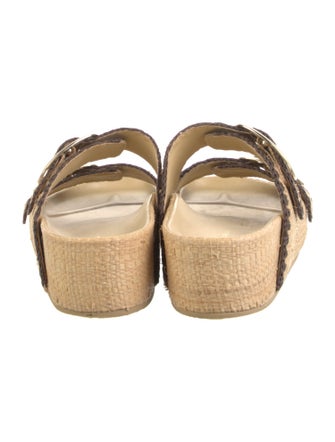 Loeffler Randall Straw Patterned Slides