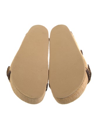 Loeffler Randall Straw Patterned Slides