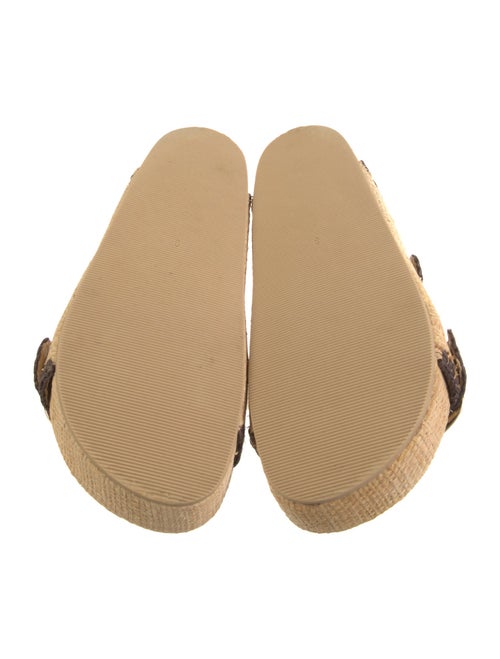 Loeffler Randall Straw Patterned Slides