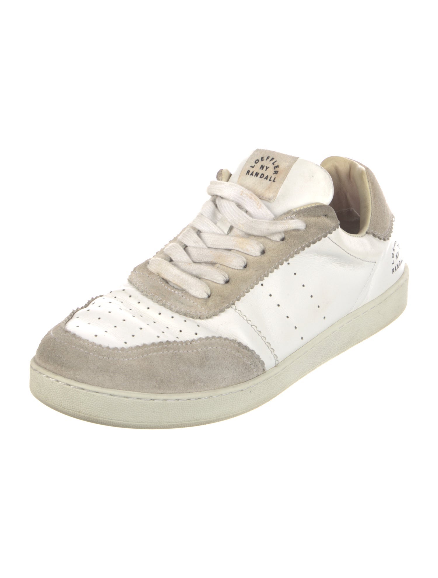 Loeffler Randall Leather Beaded Accents Sneakers