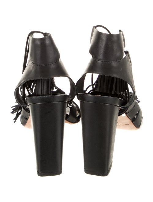 Loeffler Randall Leather Tassel Accents Gladiator Sandals