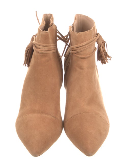 Loeffler Randall Suede Tassel Accents Boots