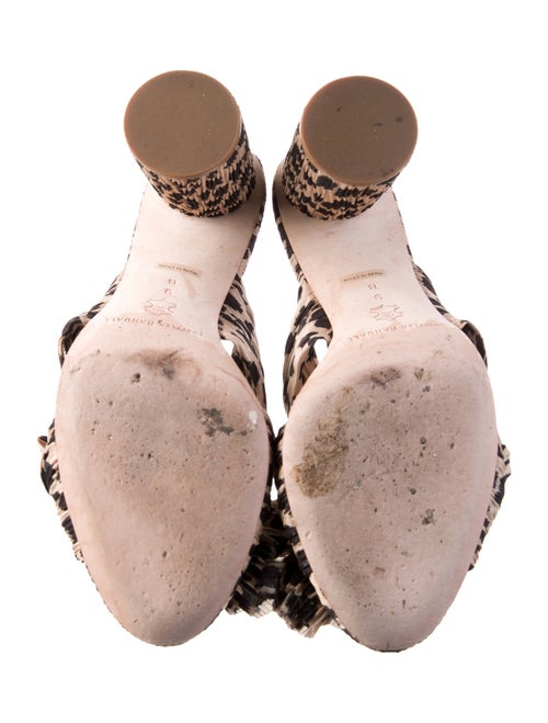 Loeffler Randall Animal Print Bow Accents Slides