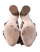 Loeffler Randall Animal Print Bow Accents Slides
