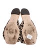 Loeffler Randall Animal Print Bow Accents Slides