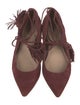 Loeffler Randall Suede Tassel Accents Flats
