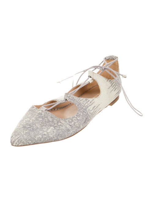 Loeffler Randall Embossed Leather Ballet Flats