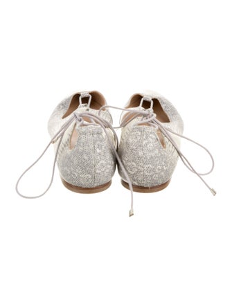 Loeffler Randall Embossed Leather Ballet Flats