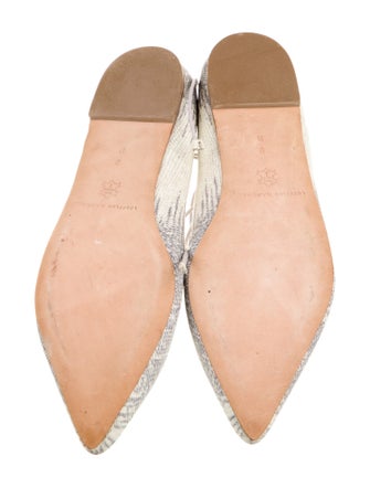 Loeffler Randall Embossed Leather Ballet Flats