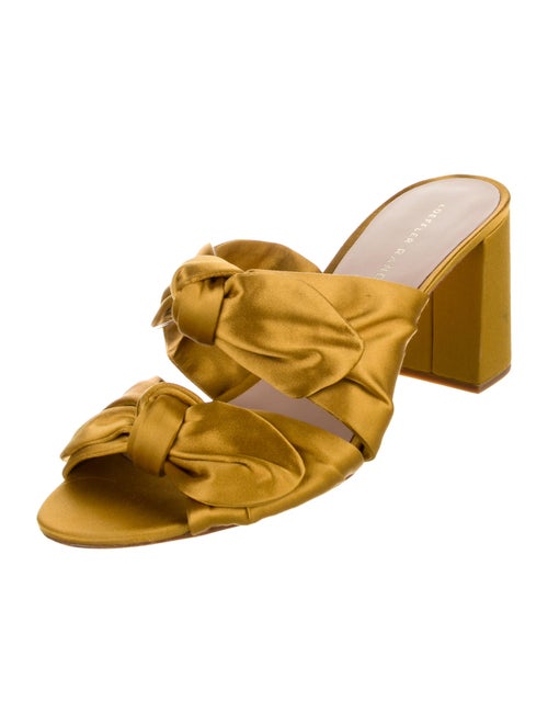 Loeffler Randall Satin Bow Accents Slides
