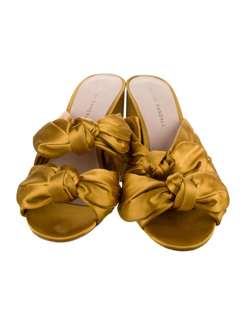 Loeffler Randall Satin Bow Accents Slides
