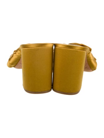 Loeffler Randall Satin Bow Accents Slides