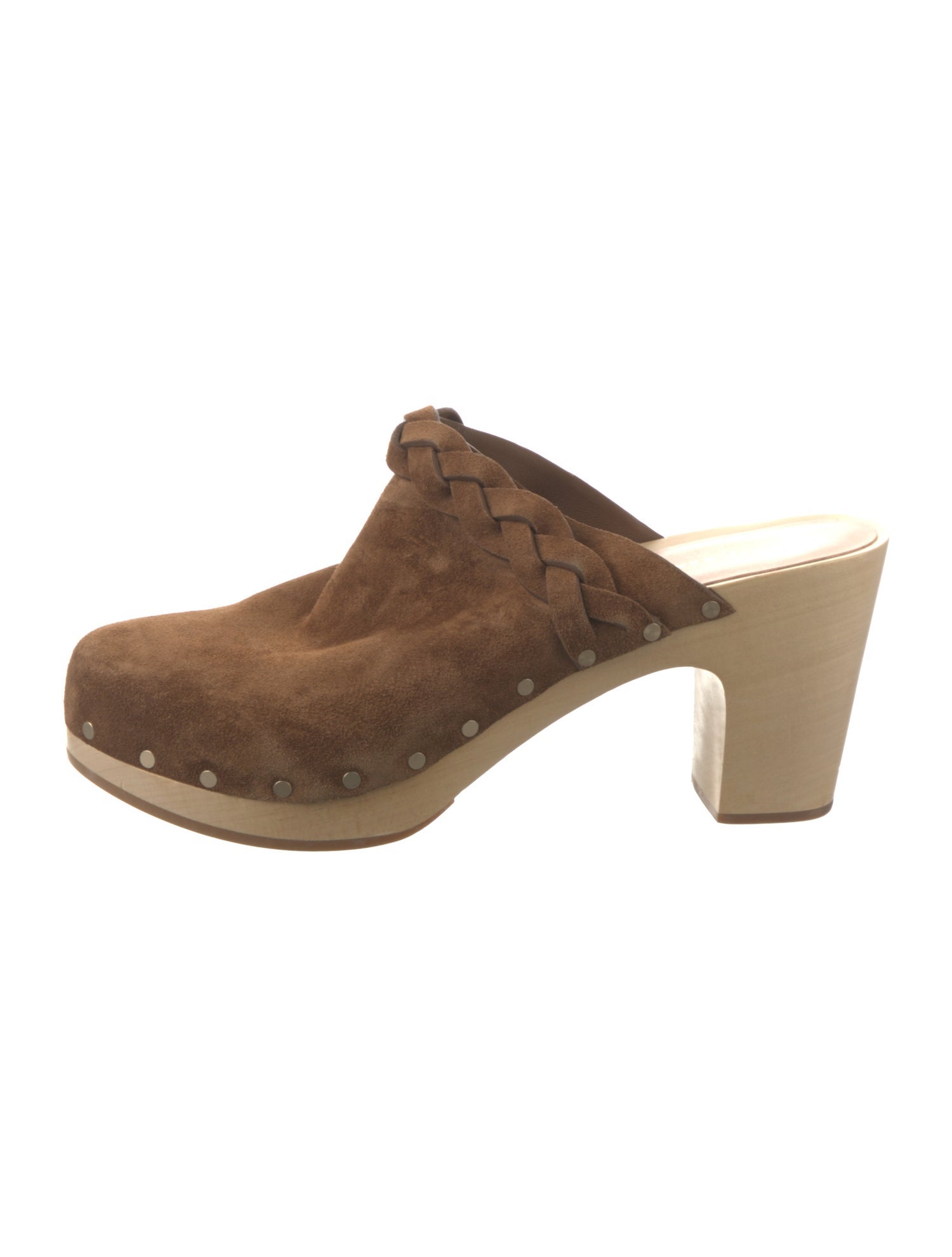 Loeffler Randall Suede Braided Accents Mules