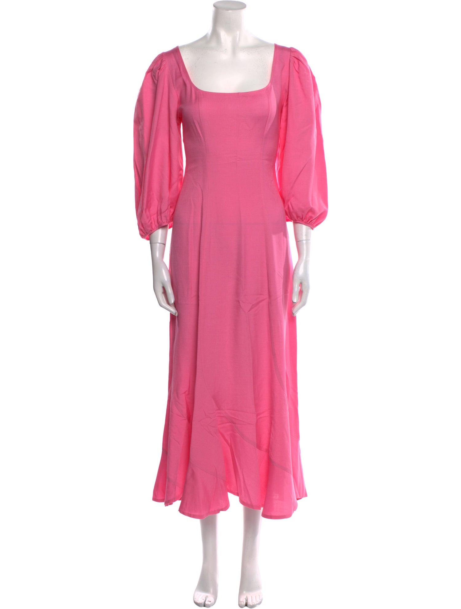 Loeffler Randall Square Neckline Long Dress