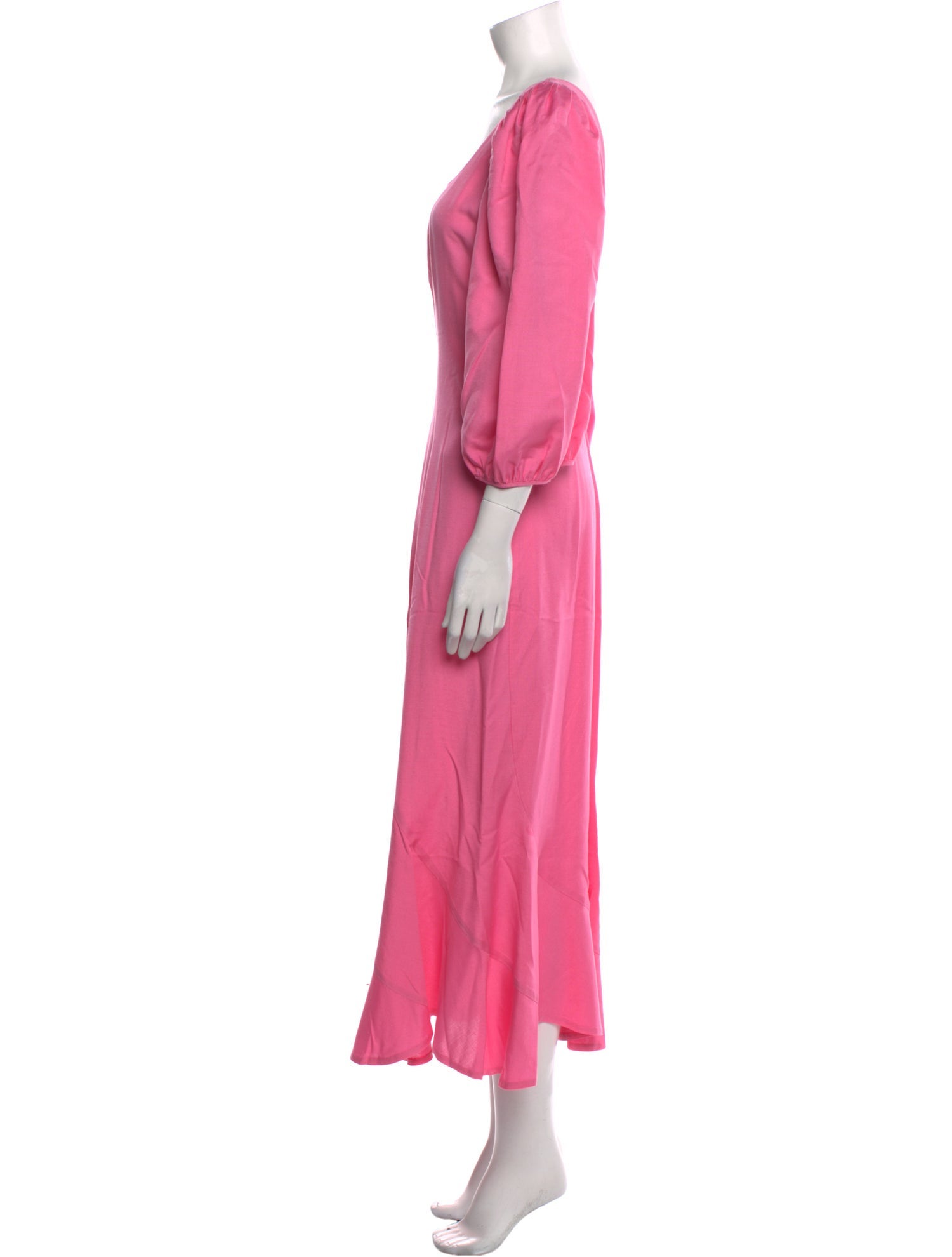 Loeffler Randall Square Neckline Long Dress