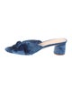 Loeffler Randall Velvet Bow Accents Slides