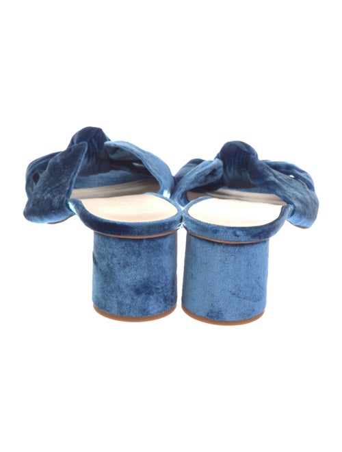 Loeffler Randall Velvet Bow Accents Slides