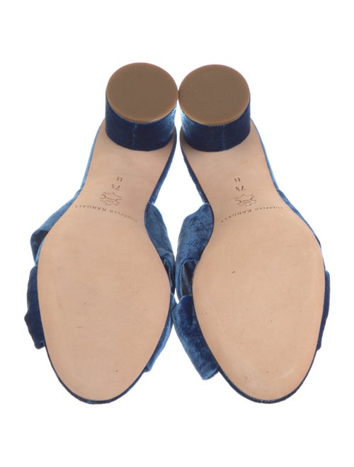 Loeffler Randall Velvet Bow Accents Slides