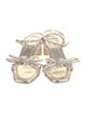 Loeffler Randall Leather Bow Accents Sandals