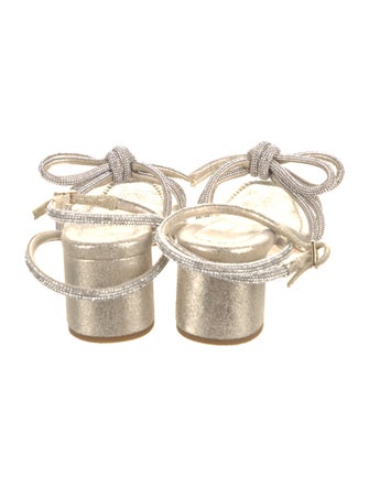 Loeffler Randall Leather Bow Accents Sandals