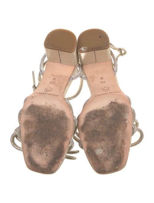 Loeffler Randall Leather Bow Accents Sandals