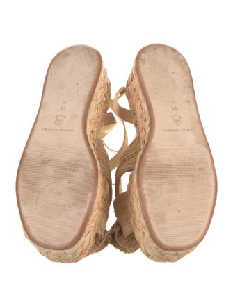 Loeffler Randall Straw Bow Accents Espadrilles