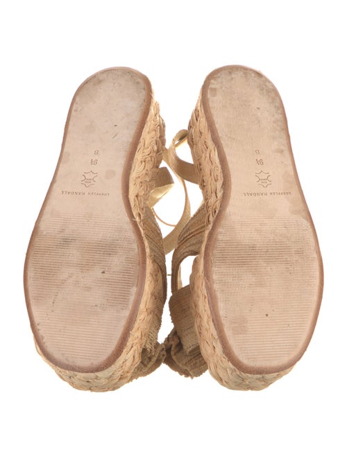 Loeffler Randall Straw Bow Accents Espadrilles