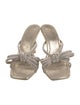 Loeffler Randall Suede Bow Accents Slides