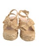 Loeffler Randall Straw Bow Accents Espadrilles