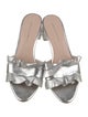 Loeffler Randall Leather Ruffle Embellishment Slides