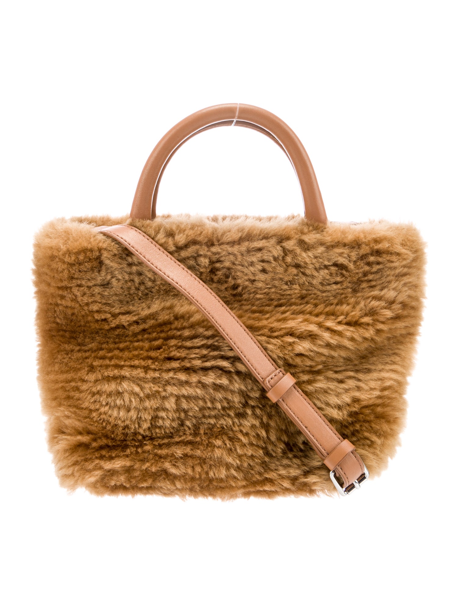Loeffler Randall Faux Fur Top Handle Bag