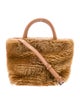 Loeffler Randall Faux Fur Top Handle Bag