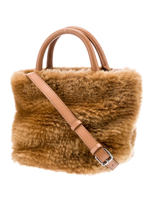 Loeffler Randall Faux Fur Top Handle Bag