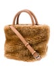 Loeffler Randall Faux Fur Top Handle Bag