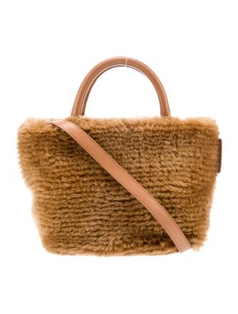 Loeffler Randall Faux Fur Top Handle Bag