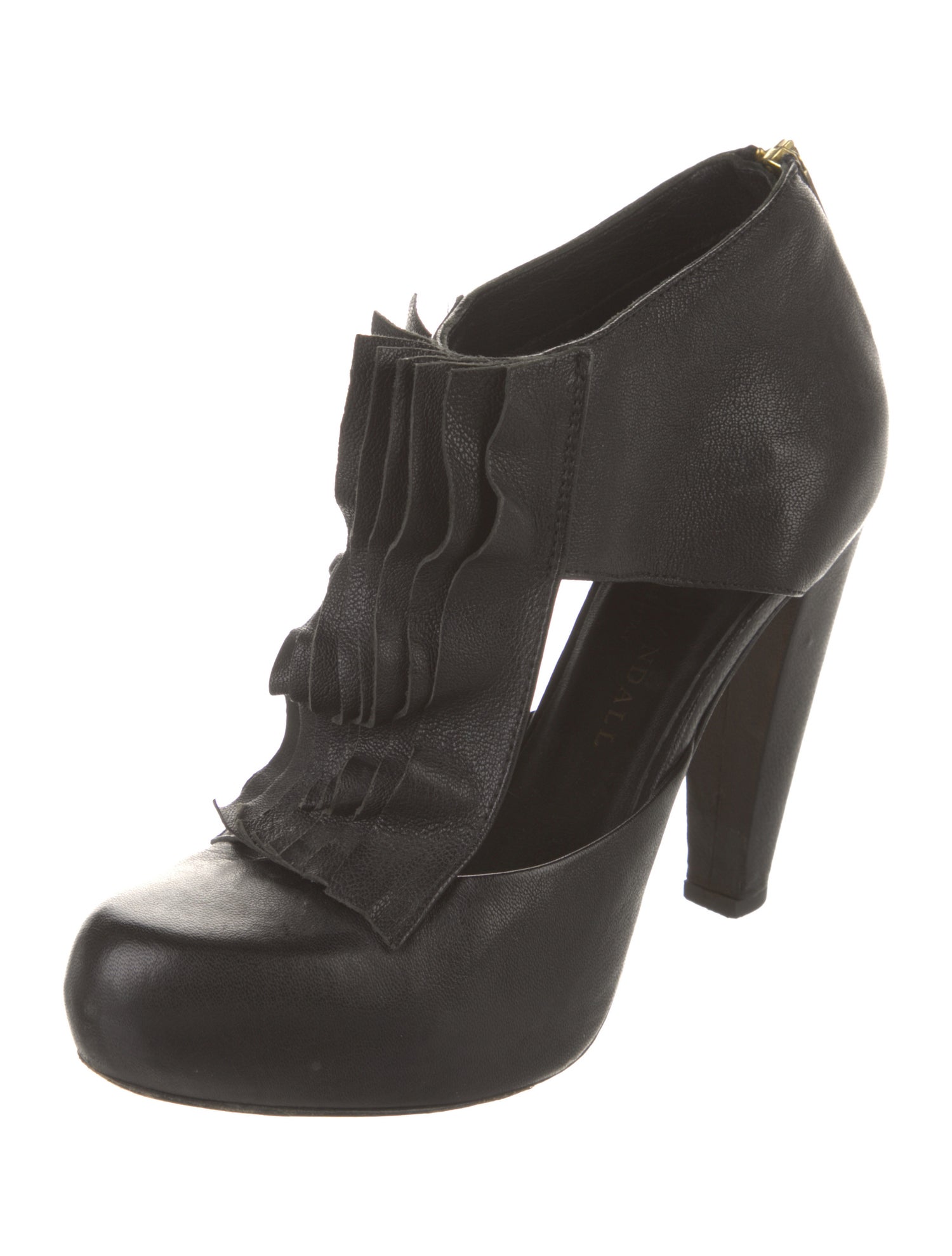 Loeffler Randall Leather Ruffle Embellishment Pumps