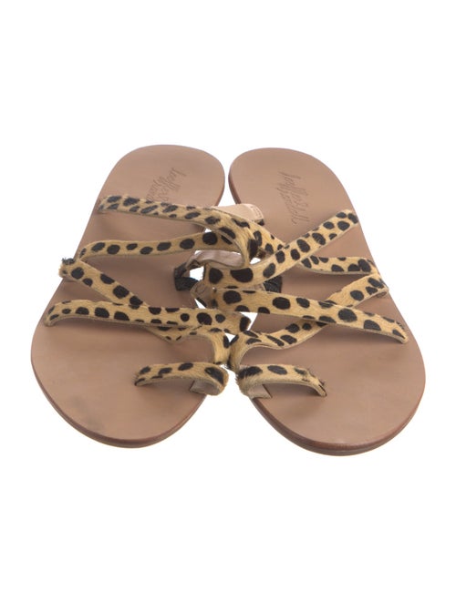Loeffler Randall Ponyhair Animal Print Slides