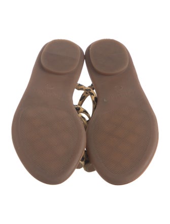 Loeffler Randall Ponyhair Animal Print Slides