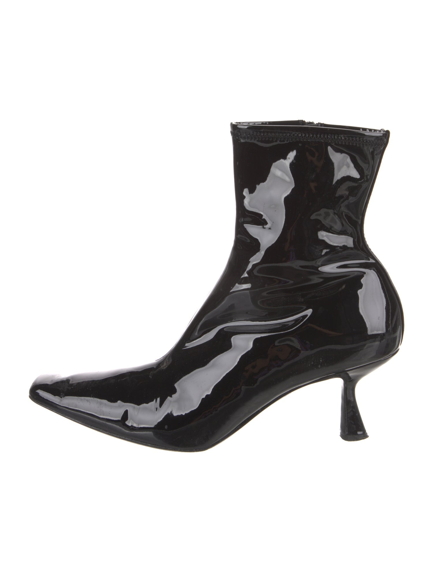 Loeffler Randall Patent Leather Sock Boots