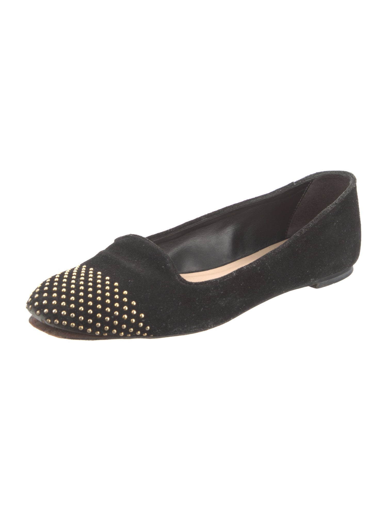 Loeffler Randall Suede Studded Accents Ballet Flats