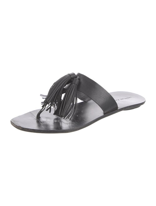 Loeffler Randall Leather Tassel Accents Slides