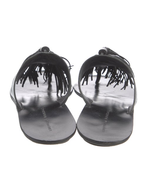 Loeffler Randall Leather Tassel Accents Slides